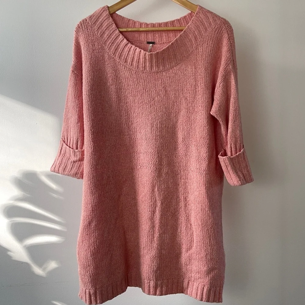 Free People Blush Knit Pullover